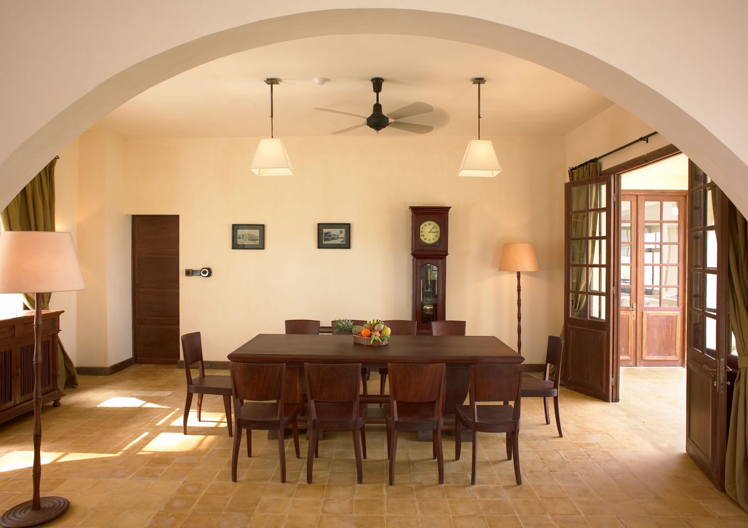 Sala de jantar rústica