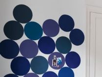 Tons violetas para a sala