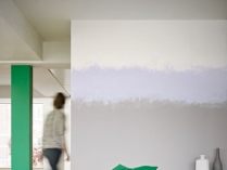 Verde e cinzento para a sala